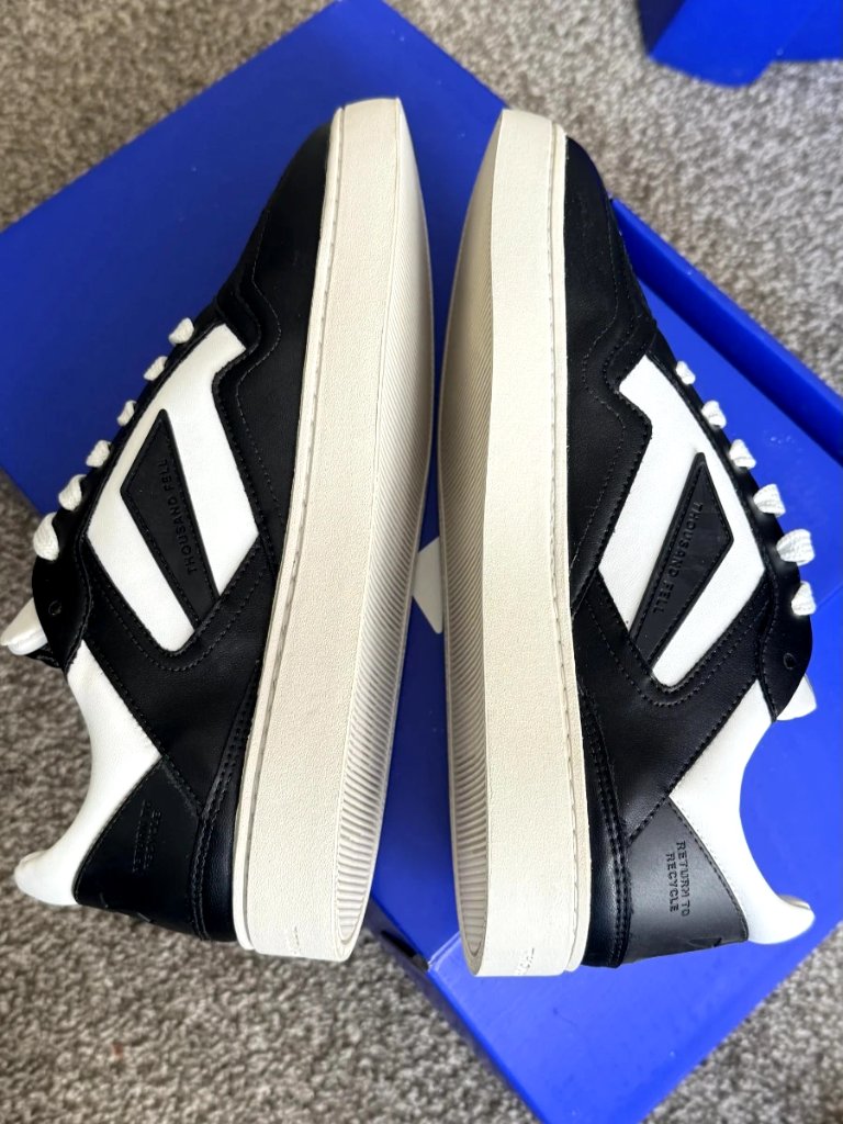 Thousand Fell Women's Court Sneakers Black White Size 7.5 Nib — image 4 of 8